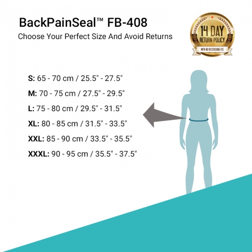 BackPainSeal™ FB-408 Women's Ultra-thin Waist Trainer for Aching Lower Back and Tummy Reduction 7