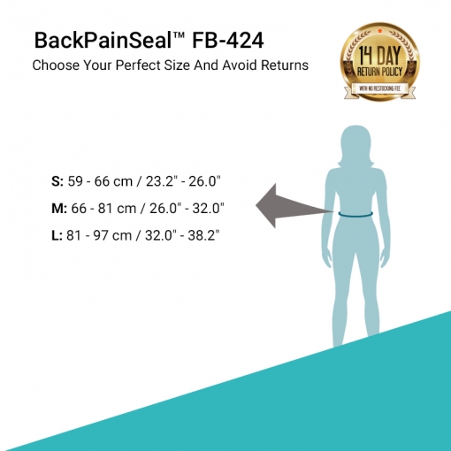 BackPainSeal™ FB-424 Women's Cotton Support Belt for Back Pain, Postpartum Recovery and Tummy Control 6