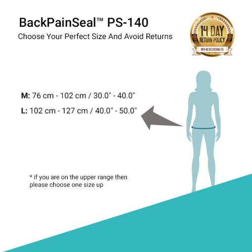 BackPainSeal™ PS-140 Unisex Hip Belt for SI Joint and Sciatica Relief 7
