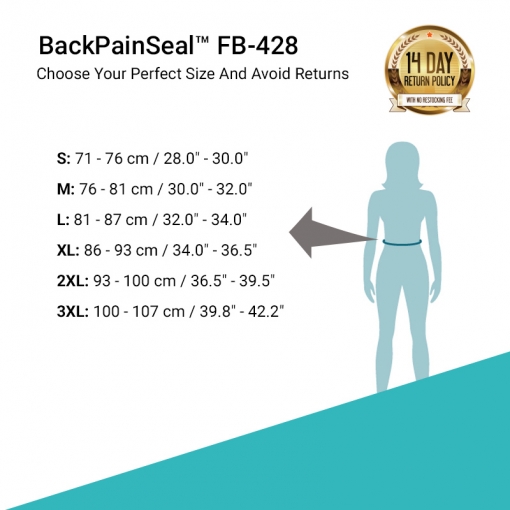 BackPainSeal™ FB-428 Women's Lower Back Strain Relief and Tummy Slimming Waist Trainer 9