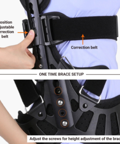 BackPainSeal™ DO-555 Lean Corrective Scoliosis Brace for Kids and Adults + FREE Neck Pain Reliever (Combo Offer) 12 BackPainSeal Scoliosis brace lets user adjust the correction points as per their scoliosis curves