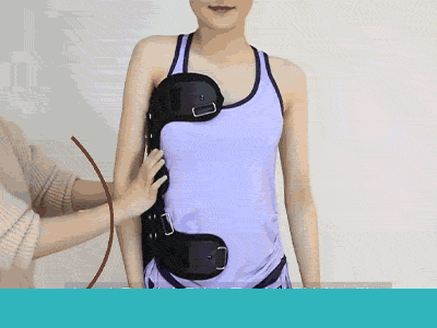 BackPainSeal™ DO-820 Adjustable Scoliosis Posture Corrector Spinal Auxiliary Orthosis For Postoperative Recovery Wearing