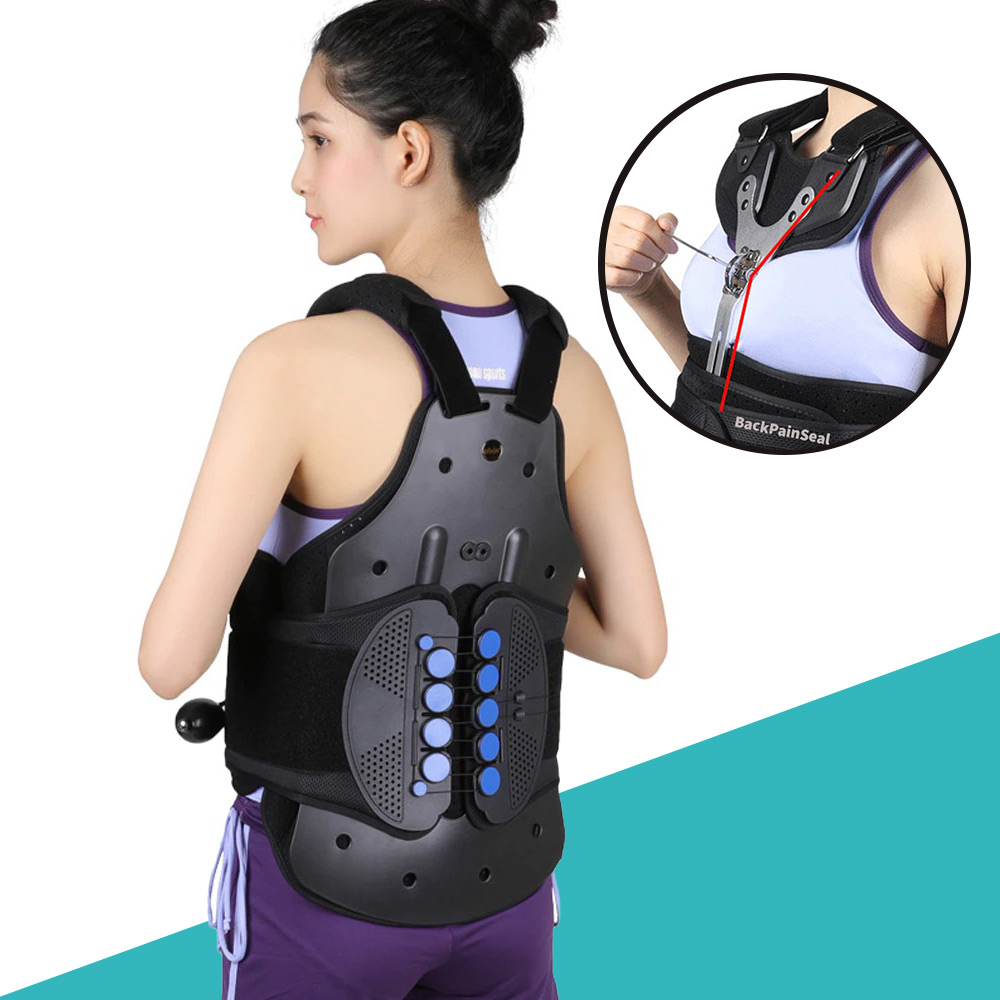 TLSO Back Brace for Spinal & Lower Back Pain with Inflatable Dual